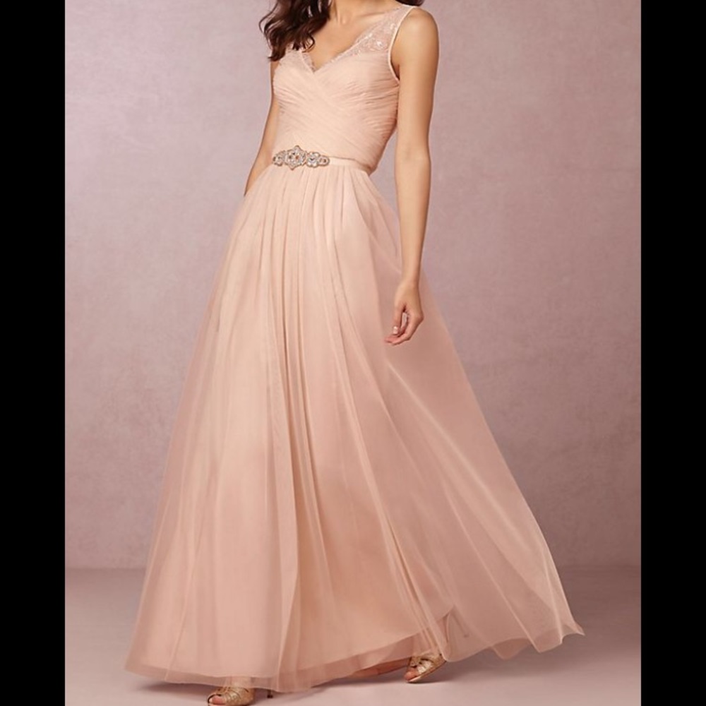BHLDN Fleur Dress in Blush